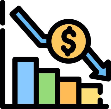 iş büyümesi grafiksel renk ana hatları vektörü