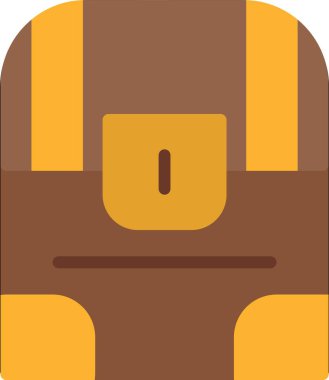 çanta çanta simgesi düz biçimli