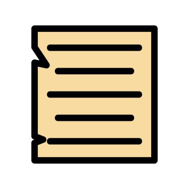 Vektör belgesi Simge illüstrasyonu