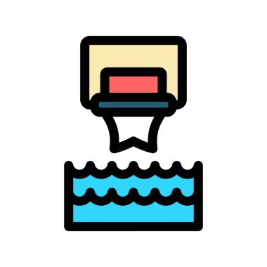 Su Doldurulmuş Vektör Simgesi Tasarımı