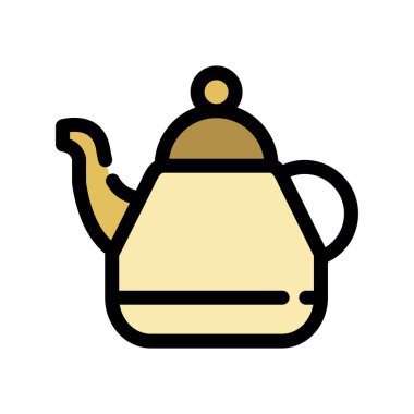 çaydanlık vektör çizimi