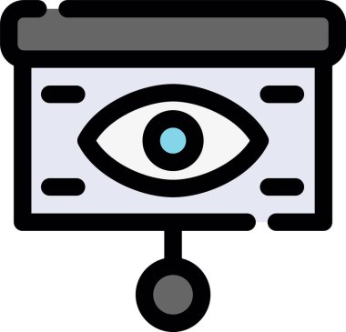 Göz kamerası simgesi. vektör simgesi