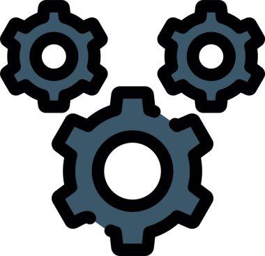 dişli dişli dişli simgesi - taslak biçimi