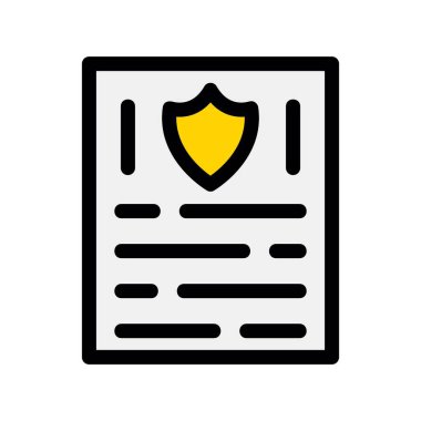 Vektör belgesi Simge illüstrasyonu