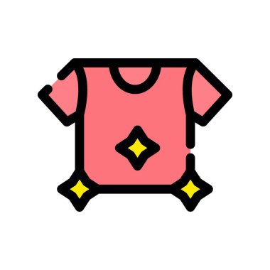 Bebek giyimi ikon vektörü. İnce çizgi işareti. izole edilmiş sınır sembolü çizimi