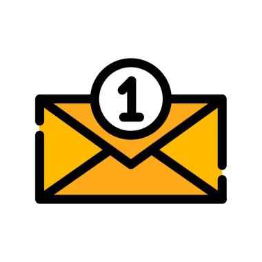 zarf e- posta simgesi izole edildi