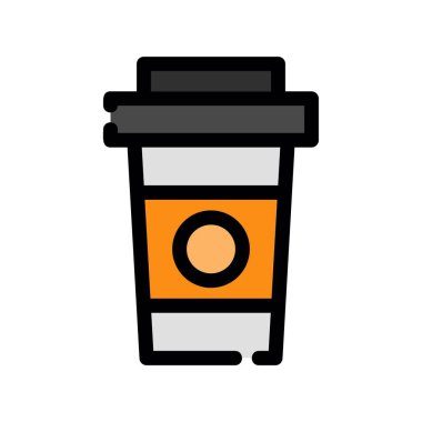 kahve fincanı ikonu vektör çizimi tasarımı