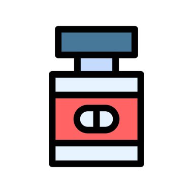 tıp vektörü renk simgesi