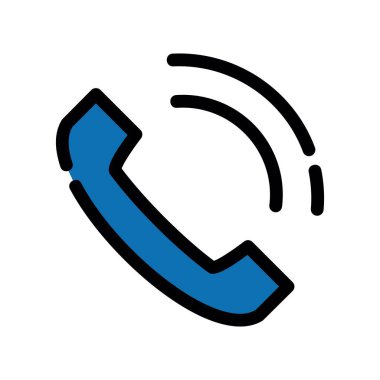 telefon simgesi, vektör illüstrasyonu