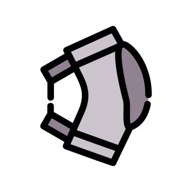 bacak vektörü düz renk simgesi