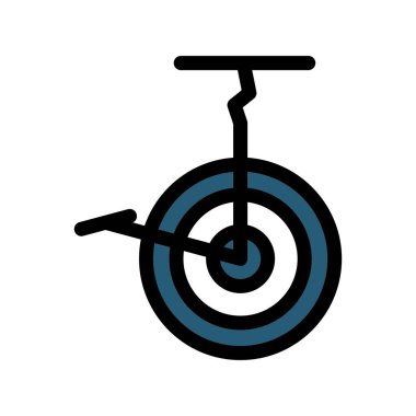 Bisiklet simgesi, vektör illüstrasyonu