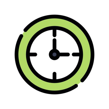 Alarm saat simgesi, ana hat vektörü