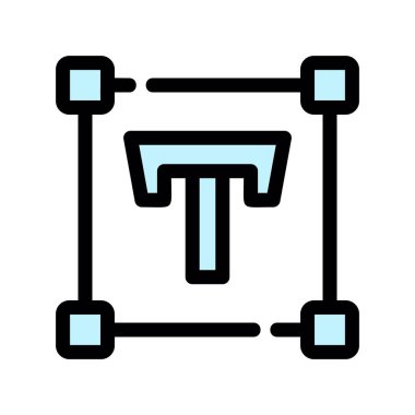 Modern b 'nin vektör illüstrasyonu eksik simgesi