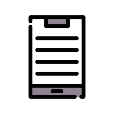 belge simgesi. Basit resimleme