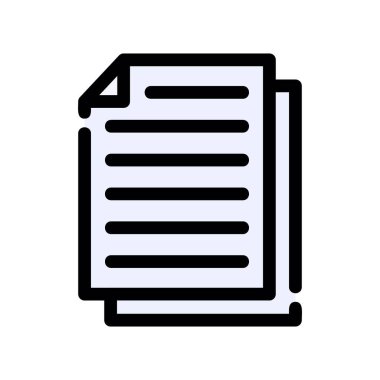 kalem ikonu vektör illüstrasyonlu belge