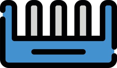 Tek bir eldiven simgesinin vektör çizimi