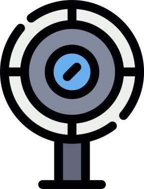 Göz simgesini. Göz vektör simgesi web için basit örnek