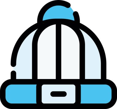 mahkum simgesi renk ana hatları vektörü