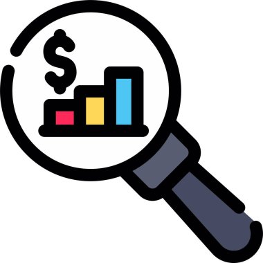 Analitik Analiz Grafiği simgesi - taslak biçimi