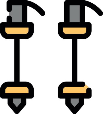inşaat çekiç simgesi, vektör illüstrasyonu