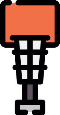 Golf simgesi ve vektör illüstrasyonu beyaz arkaplanda izole edildi