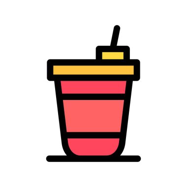 Kişisel ve ticari kullanım için vektör içeceği simgesi.