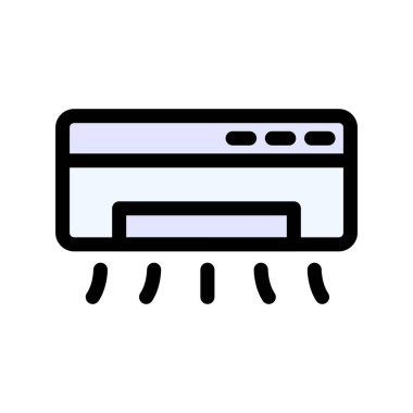 Şeffaf bir arkaplanda sunucu vektör çizimi. Birinci kalite semboller. Grafik tasarımı için ince çizgi simgesi kavramı.