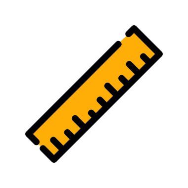 Cetvel simgesi. vektör illüstrasyonu