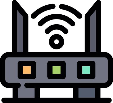 Wifi yönlendirici vektör simgesi