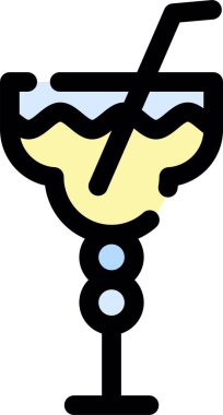 Kokteyl ikonu iç. içeceklerin özet vektörü