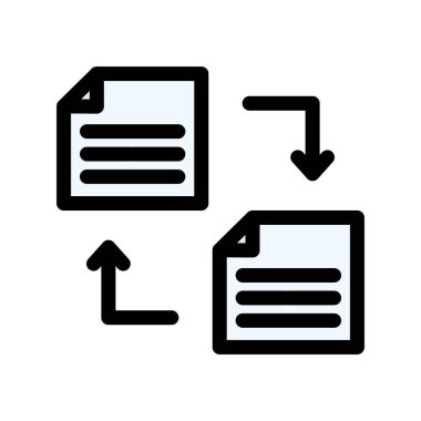 dosya paylaşım vektörü tasarım simgesi