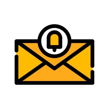 zarf ileti simgesi, vektör illüstrasyonu