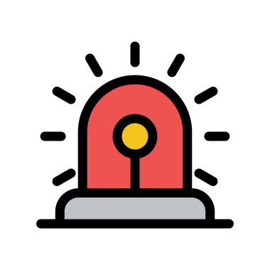 Uyarı uyarısı simgesi tam taslak biçiminde