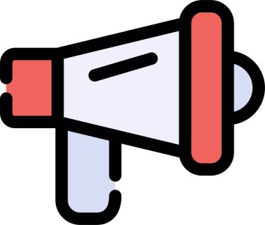 Konuşmacı. Web simgesi basit tasarım