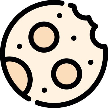 Ay. Web simgesi basit illüstrasyon