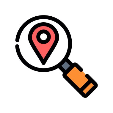 konum simgesi vektör çizimi çizimi