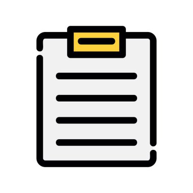 Belge simgesi, basit vektör çizim