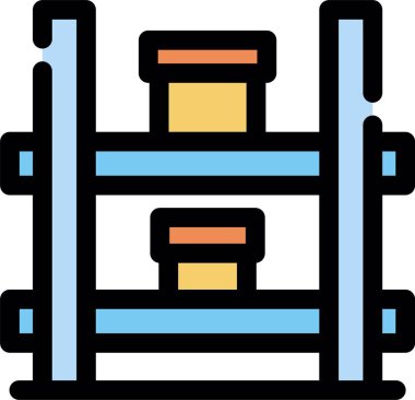 Ahşap ikonu. renk ana hatları tahta vektör rengi düz tasarım