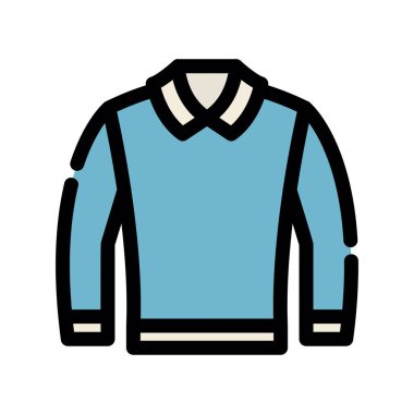 Mavi gömlekli bir adamın vektör çizimi