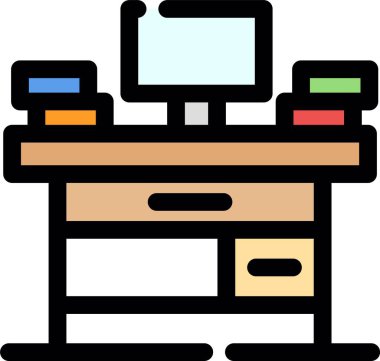 Bilgisayar masaüstü simgesi - taslak biçimi