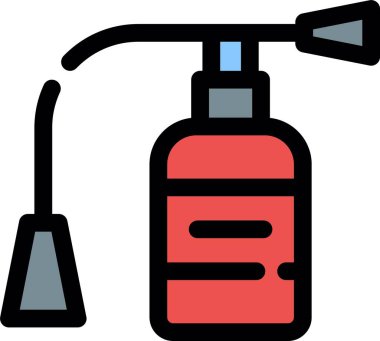 Yangın söndürücü. Web simgesi basit illüstrasyon