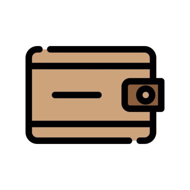 cüzdan ikonu vektör illüstrasyonu