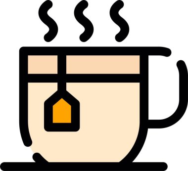 Doldurulmuş taslak biçiminde kahve fincanı simgesi