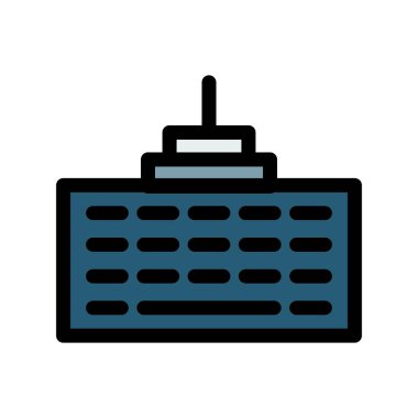 Klavye vektör illüstrasyonu, simge