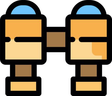 Dürbün. Web simgesi basit illüstrasyon