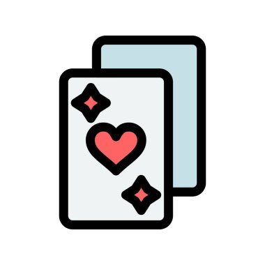 kart vektör renk çizgisi simgesi