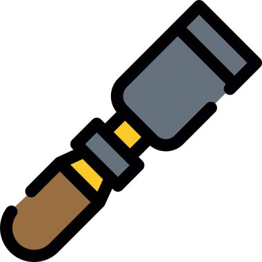 Filedoutline tarzında inşaat çekiç inşaat simgesi