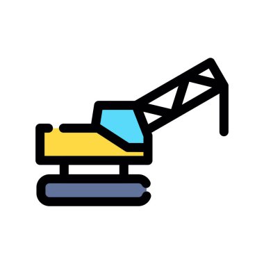 İnşaat ikonu. vektör izole çizimi.