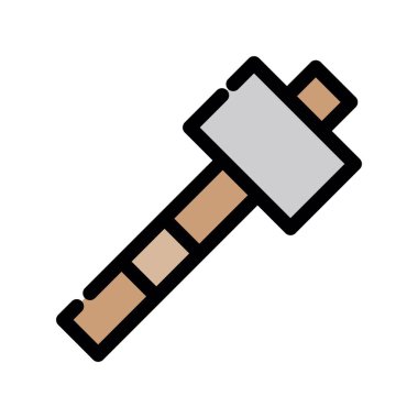 Çekiç ikonu vektör illüstrasyonu