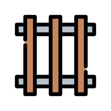 çit doldurulmuş ışık vektör simgesi dekoru